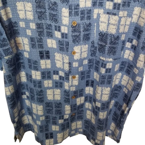 Nat Nast Luxury Originals Mens L Blue Geometric Sh - Picture 3 of 7